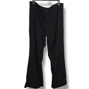 Size 16 Average Baileys Point Black Trousers Dress Pants Women Classic Cuffed
